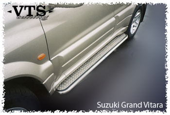 Пороги с дюралевым листом Suzuki Grand Vitara
